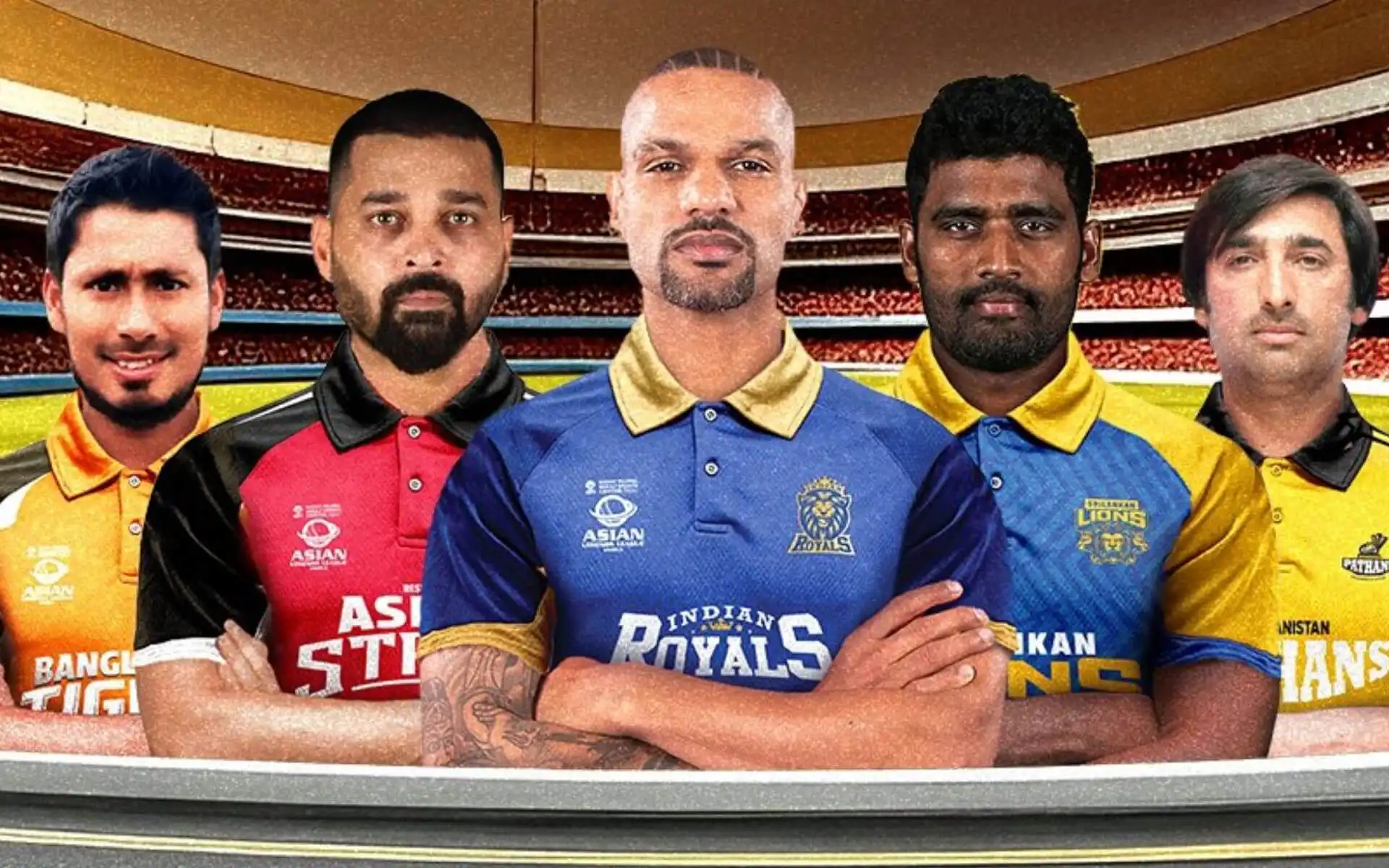 Afghanistan Pathans vs Bangladesh Tigers [Source: @AsianLegendsT20/X.com]